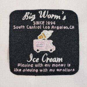 Friday | Big Worm's Ice Cream Iron-On Patch (2/$12 or 5/$22)